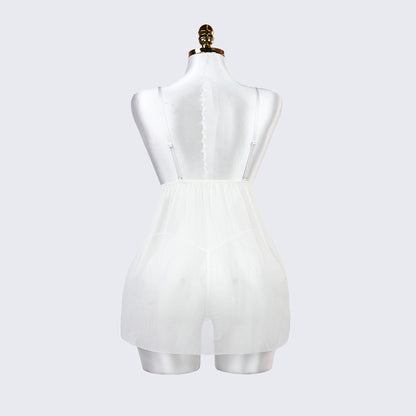 White Lace Summer Serenity Suspender Dress