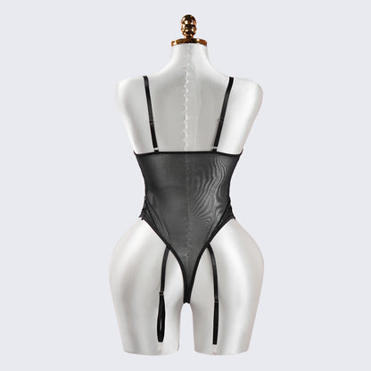 Lace Wild Charm Bodysuit with Stockings