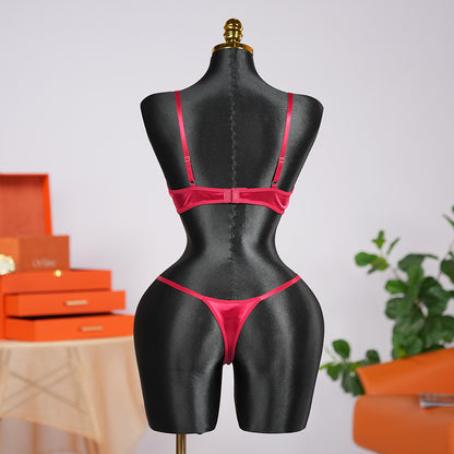 Floral Embroidery Lace Lingerie Set