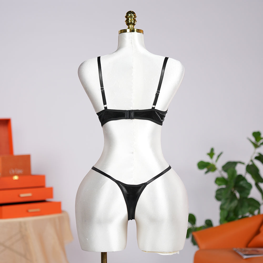 Floral Embroidery Lace Lingerie Set