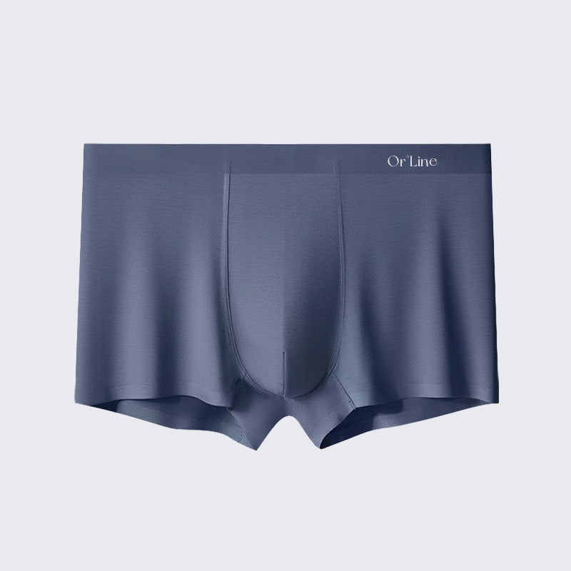 Men's Modal Underwear Mid Rise Seamless Breathable Boxer Briefs
