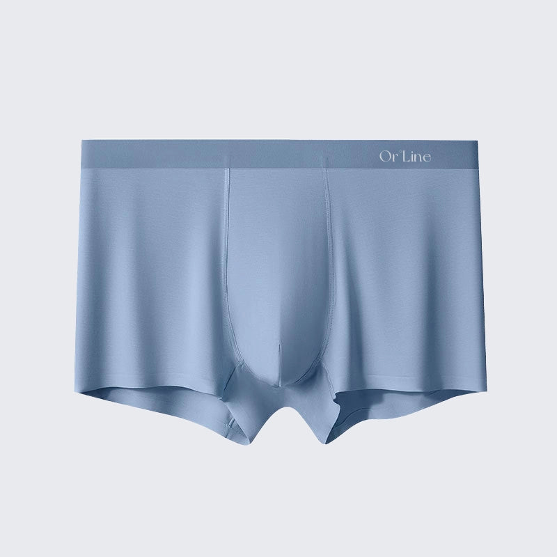 Men's Modal Underwear Mid Rise Seamless Breathable Boxer Briefs