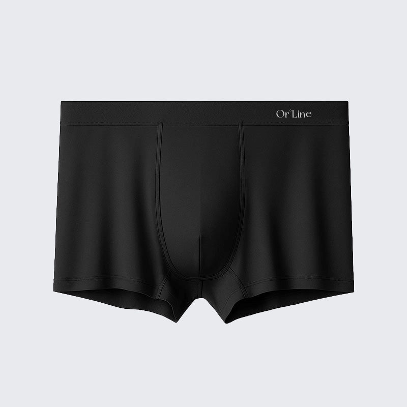 Men's Modal Underwear Mid Rise Seamless Breathable Boxer Briefs