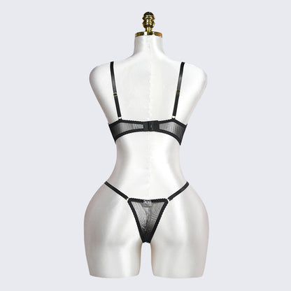 Veilvine Floral Embroidery Lace Lingerie Set