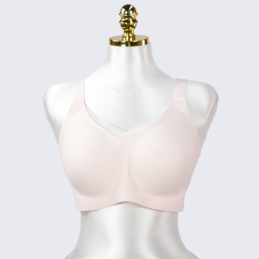 Plus Size Wireless Seamless Padded Natural Lift Bra